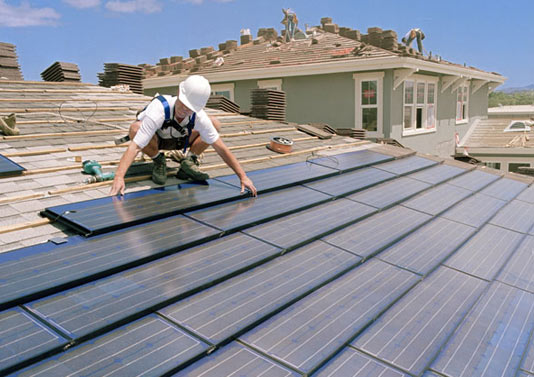 BIPV solar shingles home installation